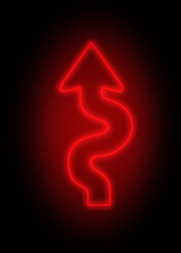 Arrow Neon Sign by Bruce Rolff
